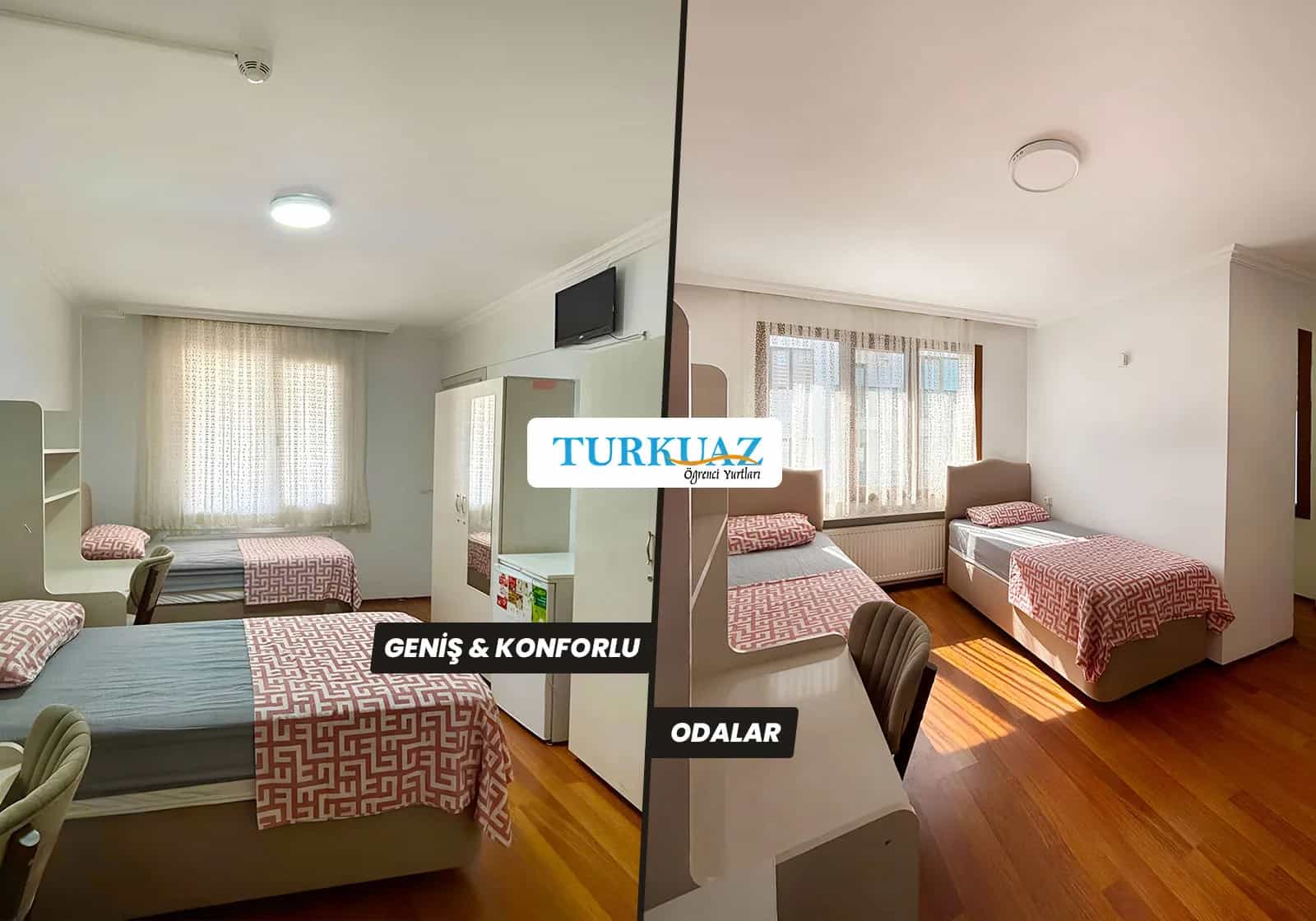Turkuaz Maltepe Kız Yurdu 2 Kişilik Oda