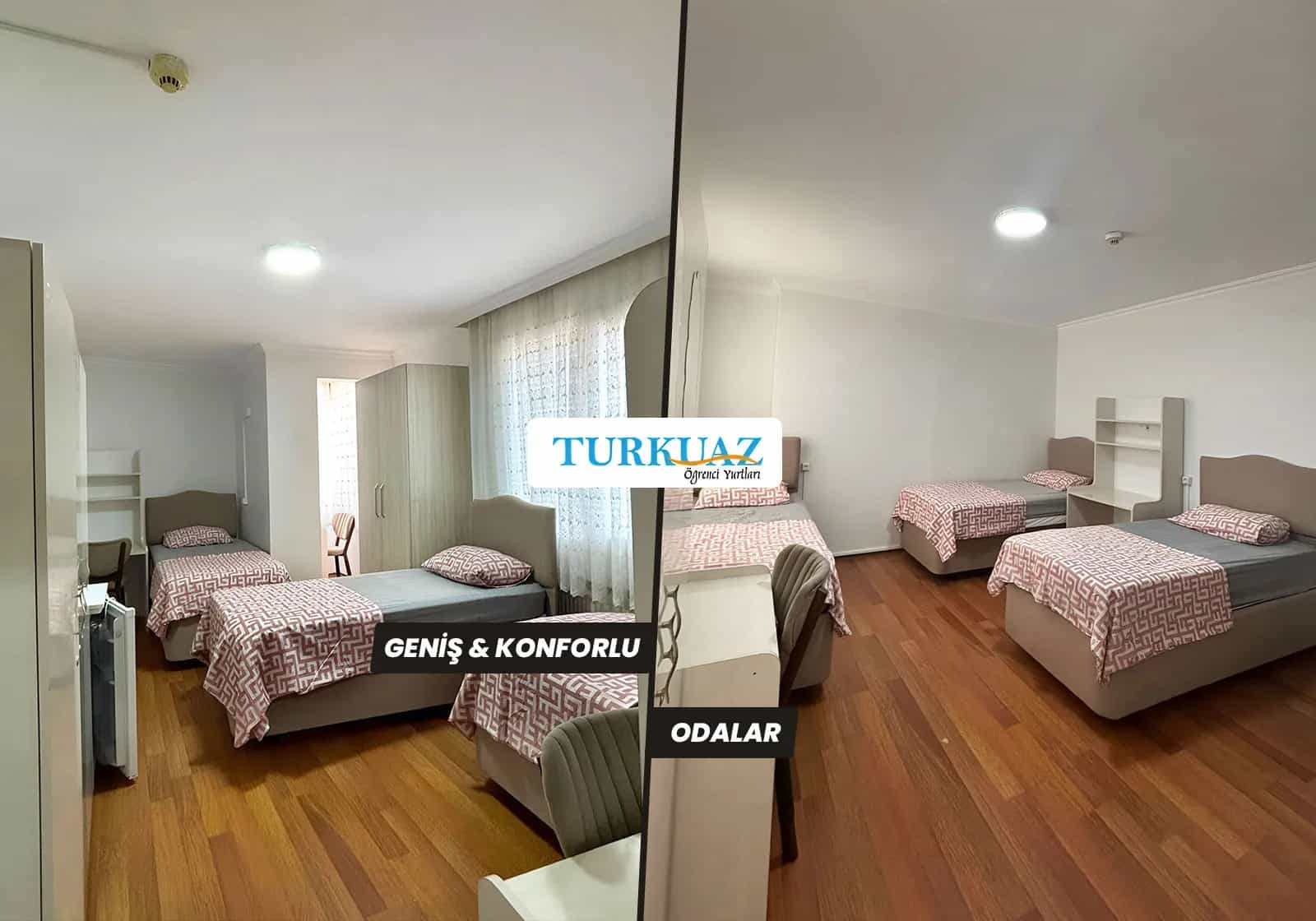 Turkuaz Maltepe Kız Yurdu 3 Kişilik Oda
