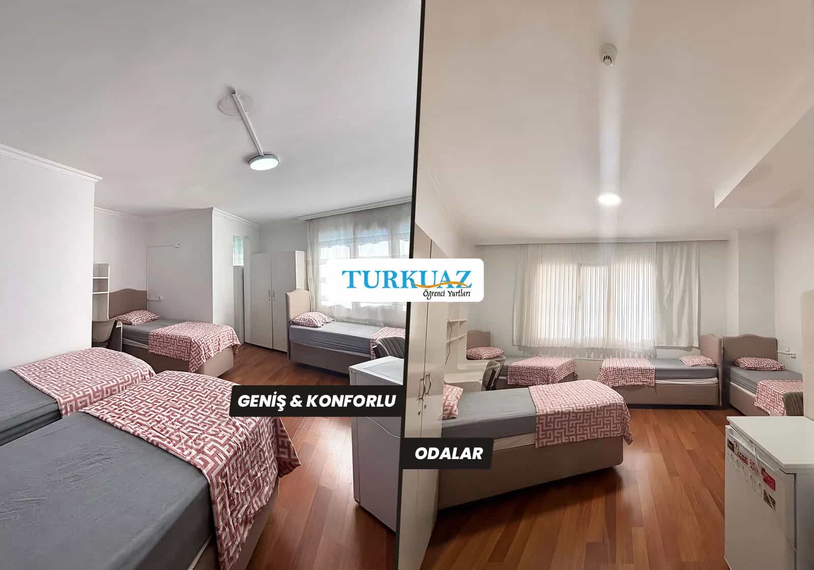 Turkuaz Maltepe Kız Yurdu 4 Kişilik Oda